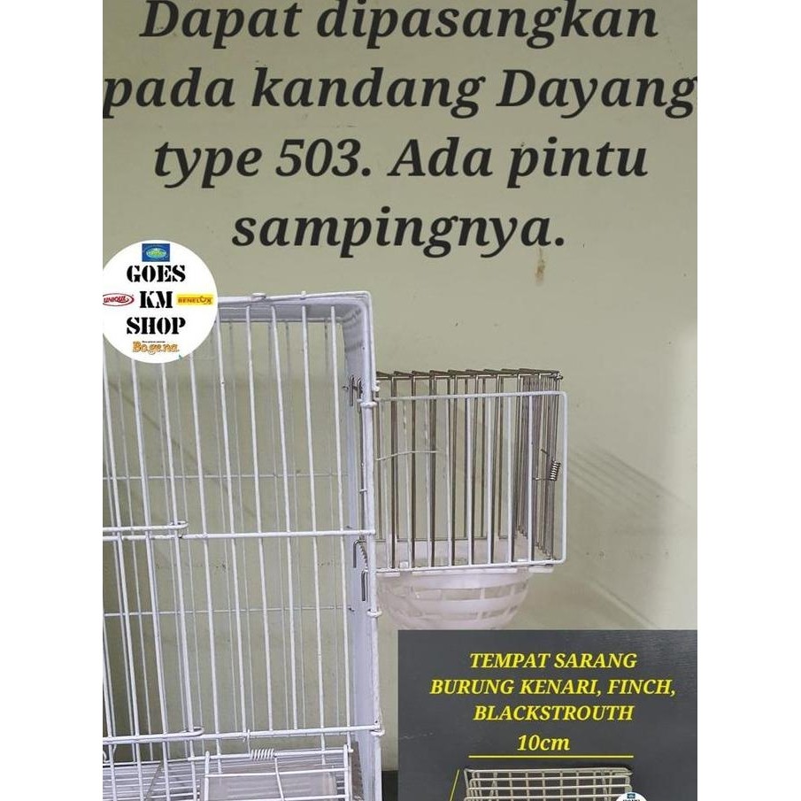 KOTAK TEMPAT SARANG BURUNG KENARI, FINCH, BLACKSTROUTH TYPE 503 DAYANG