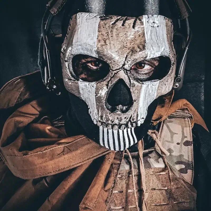 N36O Novelty Special Use MWII Ghost Mask COD Cosplay Airsoft Tactical Skull Full Mask N36O