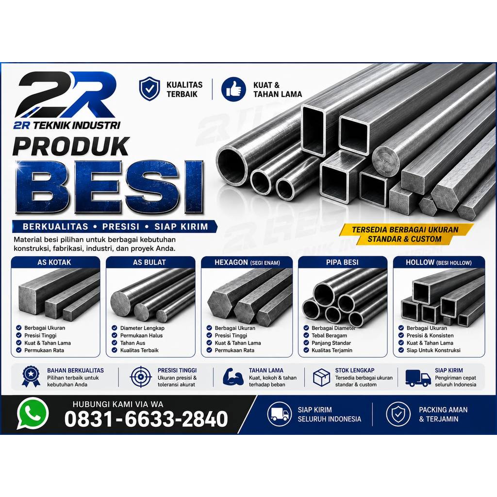 as besi hexagon 17mm x 150cm