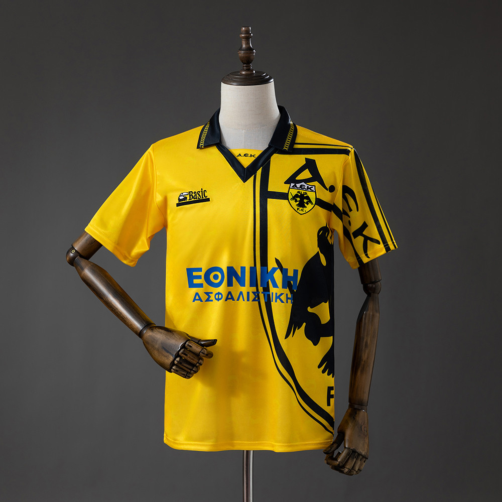 Jersey AEK Athens 93/94 Home Retro A31 T shirt pria