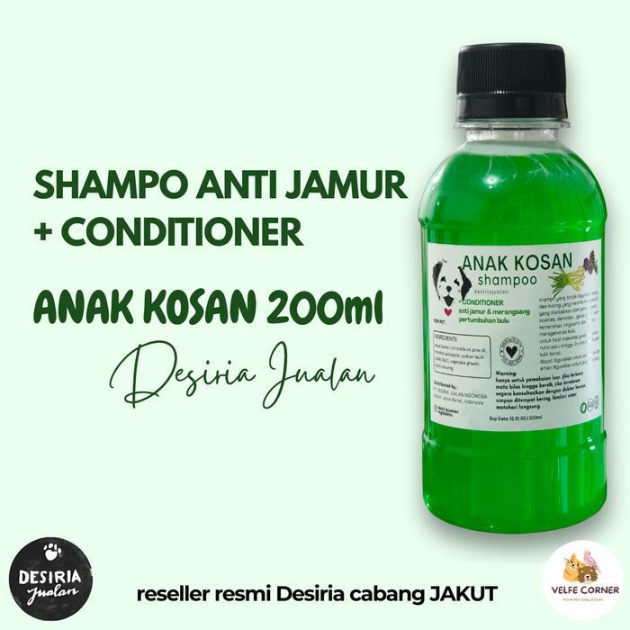 DESIRIA JUALAN SHAMPO ANAK KOSAN 200 ML- SHAMPO ANTI JAMUR Ampuh Kucing Anjing / Scabies / Demodex /