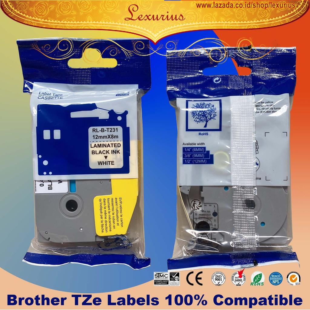 Brother Label tape compatible printer P-touch PT-D210 E300 PT-H110 PT-E800T PT-E850TKW PT-P900W PT-P