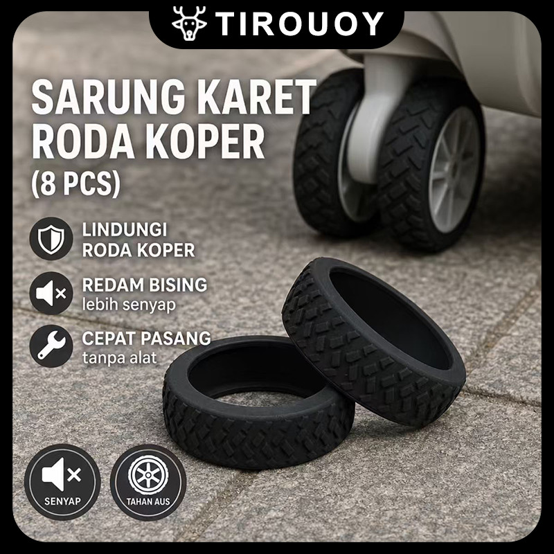 Silikon Ring Roda Koper Redam Getaran Melindungi Roda Dari Aus & Retak Saat Travel