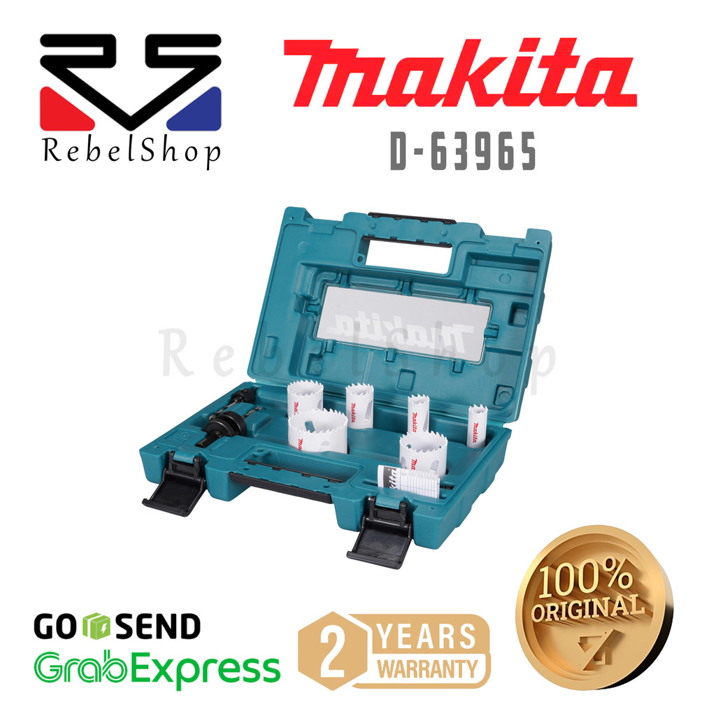 Makita Accesories Bim Holesaw Blow Case / Kotak Penyimpanan Holesaw Bi-Metal 9PCS SET - Aksesoris D-
