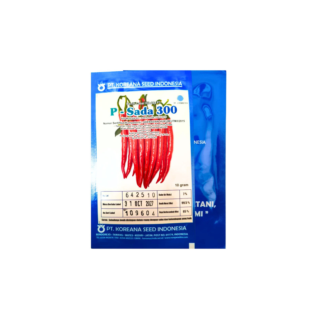 Benih Cabe P-SADA 300 10gr Original – Tahan & Buah Lebat