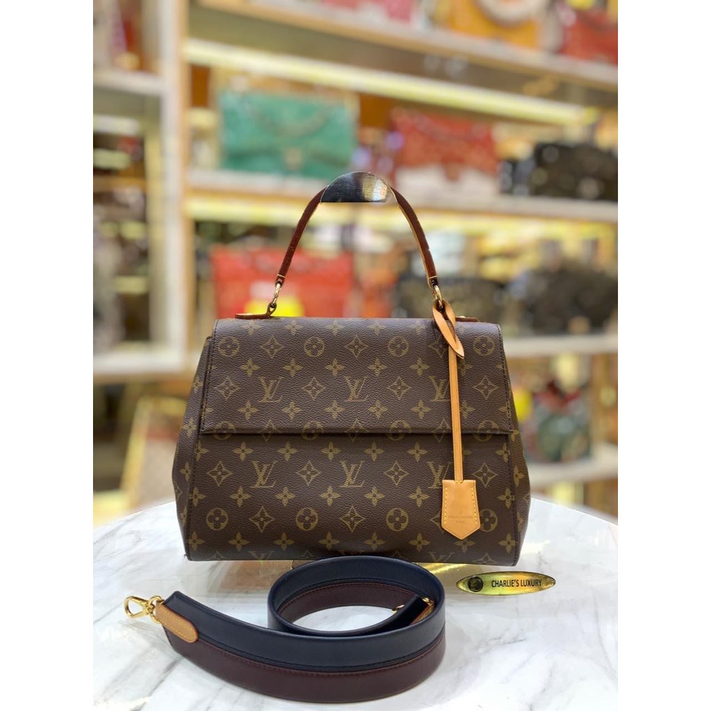 LV Cluny MM Monogram GHW Thn 2016 Authentic Original Preloved Bag