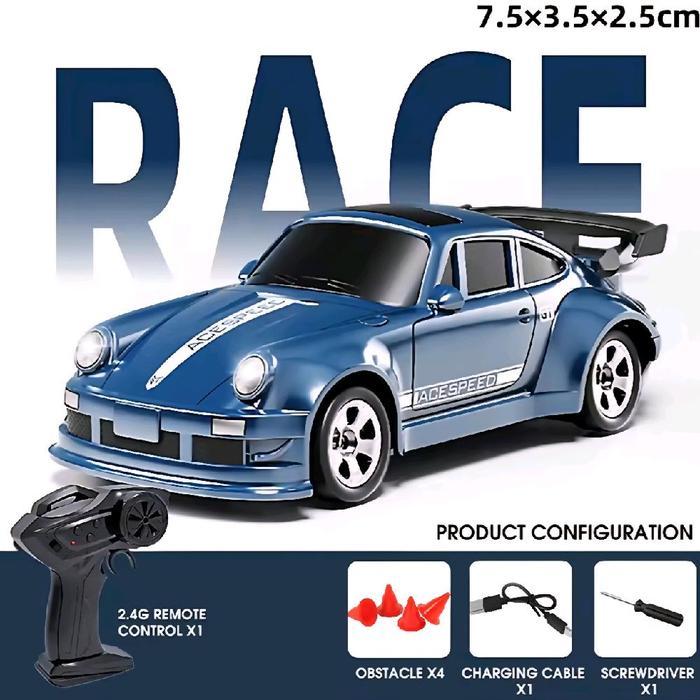 [BARU] Remote Control Drift Car 1:64 Mobil RC Mini bisa Drif 4WD Full Propo Biru Ungu Hitam Putih 2.