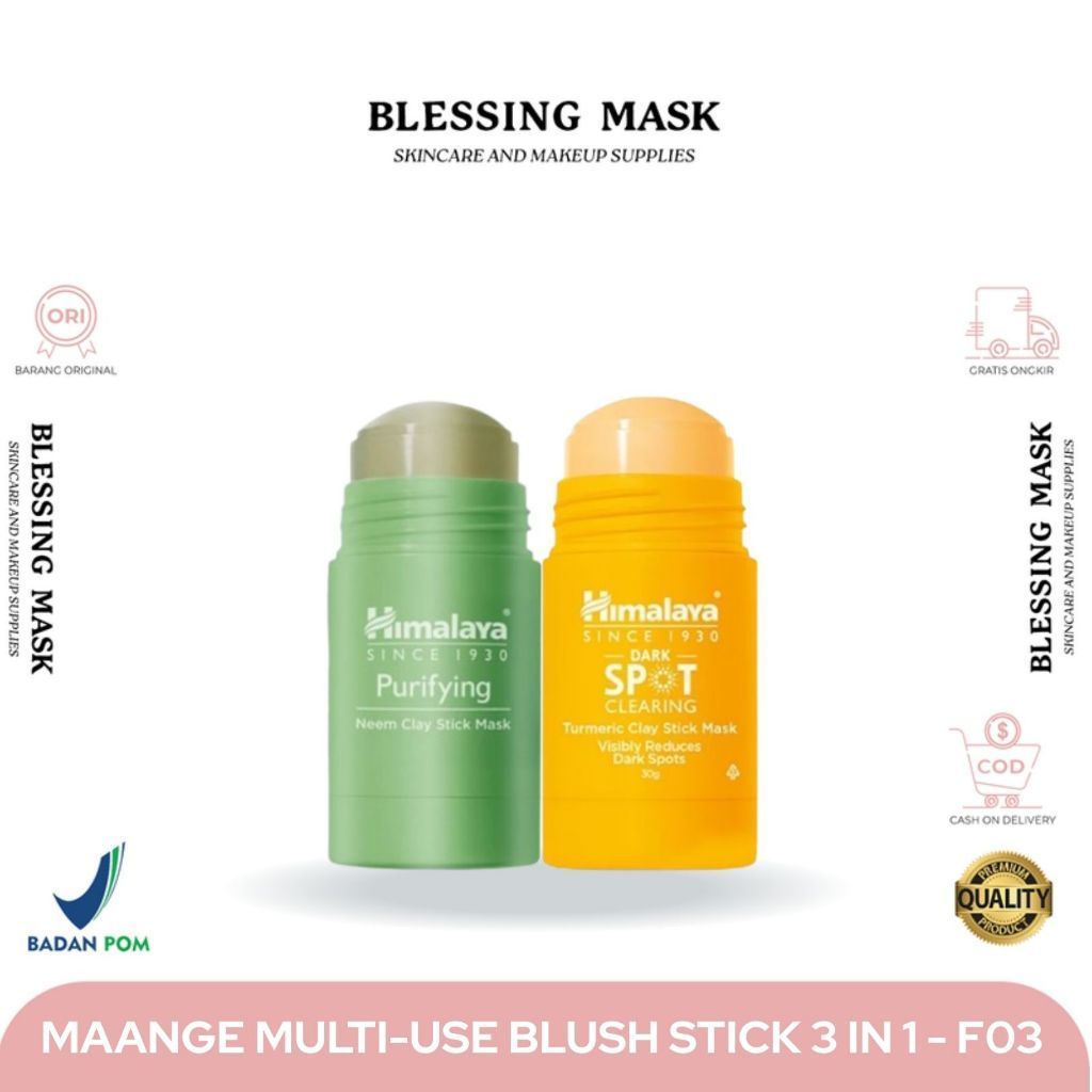 HIMALAYA PURIFYING NEEM & TURMERIC DARK SPOTS CLAY STICK MASK 30G IMASKER FLEK HITAM IMASKER JERAWAT