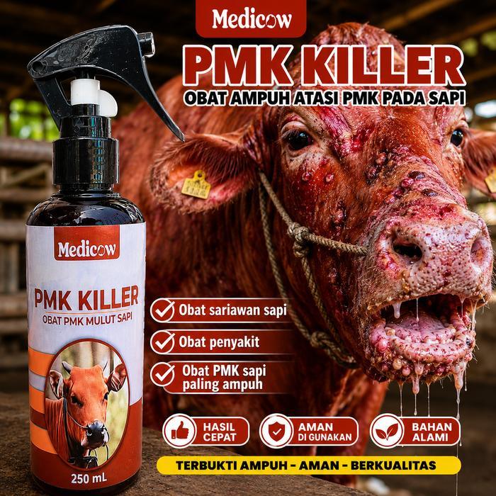 Medicow PMK KILLER obat ampuh atasi PMK pada sapi Obat sariawan sapi obat  penyakit obat pmk sapi pa