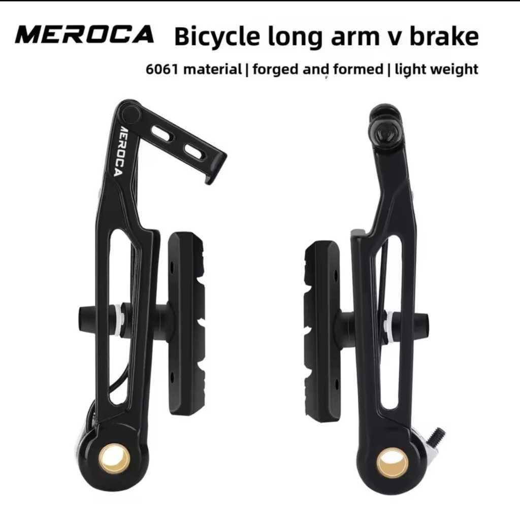 Foto Meroca Long Arm Adjustable V Brake CNC VBrake Kaliper Caliper Rem Sepeda MTB RB Fixie BMX Caliper Bike Alloy