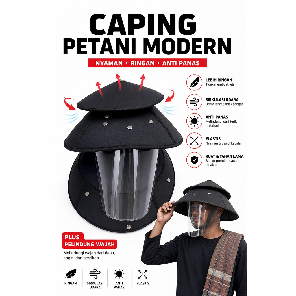 TOPI DUDUKUY CAPING PETANI NELAYAN TRAKTOR sawit kebun sawah pancing traktor