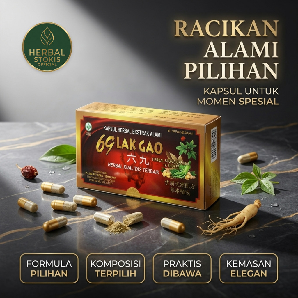 LAK GAO 69 Herbal Daily Formula (20 Kapsul) – Racikan Herbal Unggulan