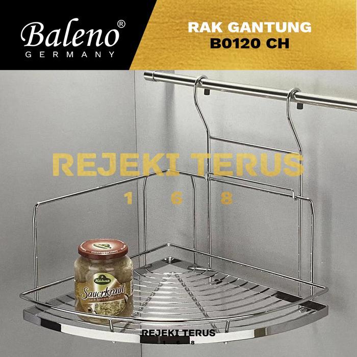 Rak Gantung Dapur Sudut Stainless Bumbu Dinding Tempat Serbaguna B0120