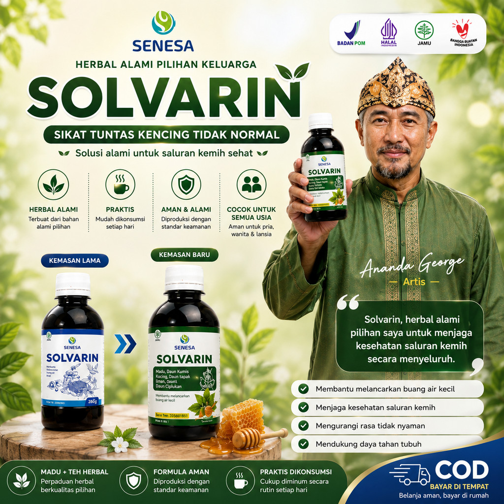 SOLVARIN - Paket Madu Herbal Obat Infeksi Saluran Kemih Gonore Kencing Sakit Nanah Prostat