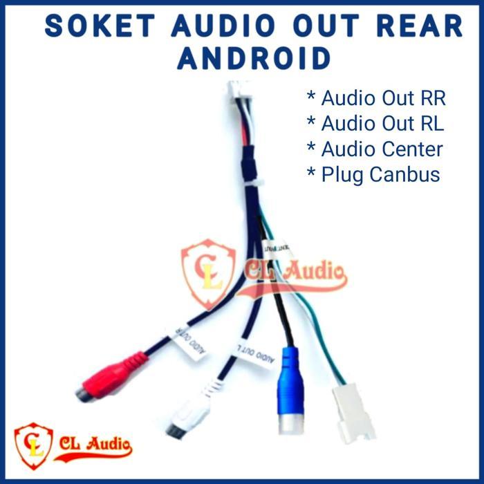 Soket Kabel Rca Rear Head Unit Android