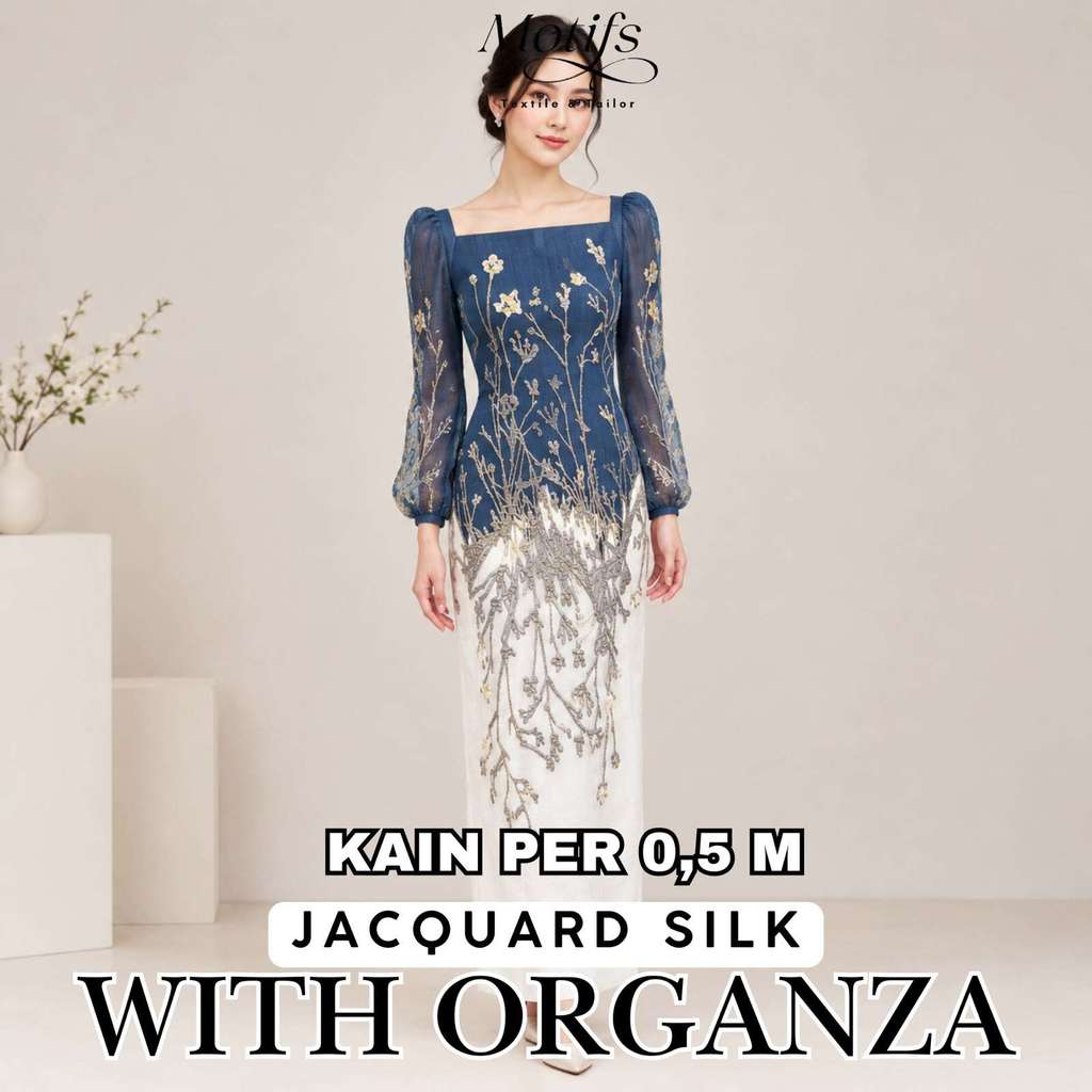 (EC) JACQUARD SILK WITH ORGANZA KY-12121