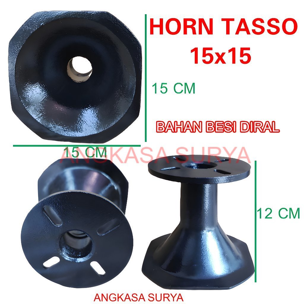 orn Tweeter TASSO 15x15 / Horn Box Taso HORN Bahan Cor Diral Aluminum Ukuran 15x15 cm Tinggi 12 cm M