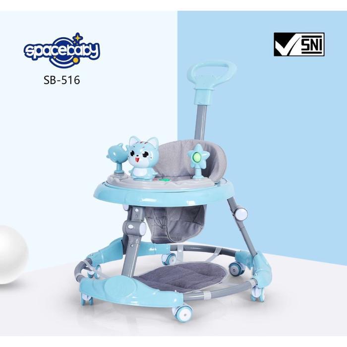 BABY WALKER SPACEBABY SB 516 - SB 516-BLUE