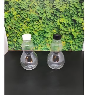 BH BOTOL BOHLAM 320ml BOTOL PLASTIK BOHLAM botoL bentuk bola lampu BOTOL KEMASAN LUCU BOTOL KEKINIAN