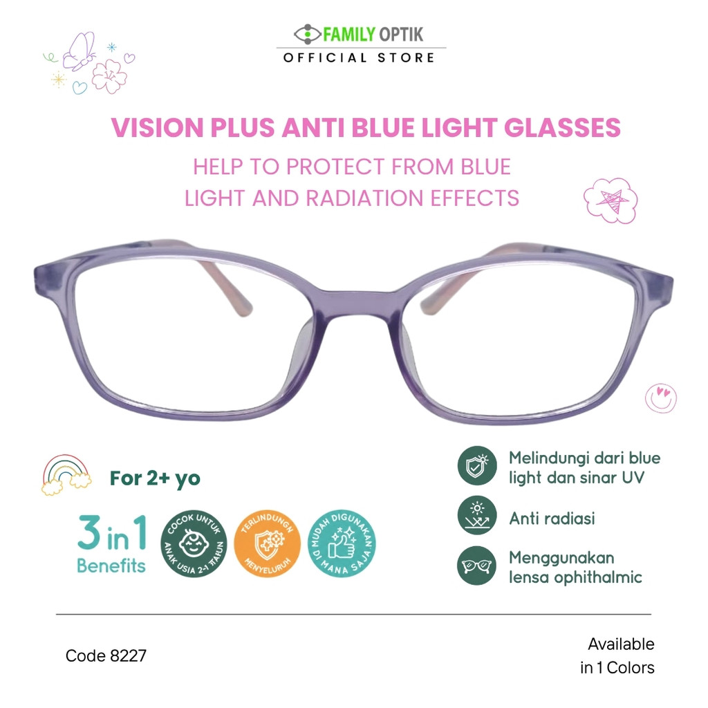 Family Optik - Kacamata Anak Antiradiasi Minikids 8227