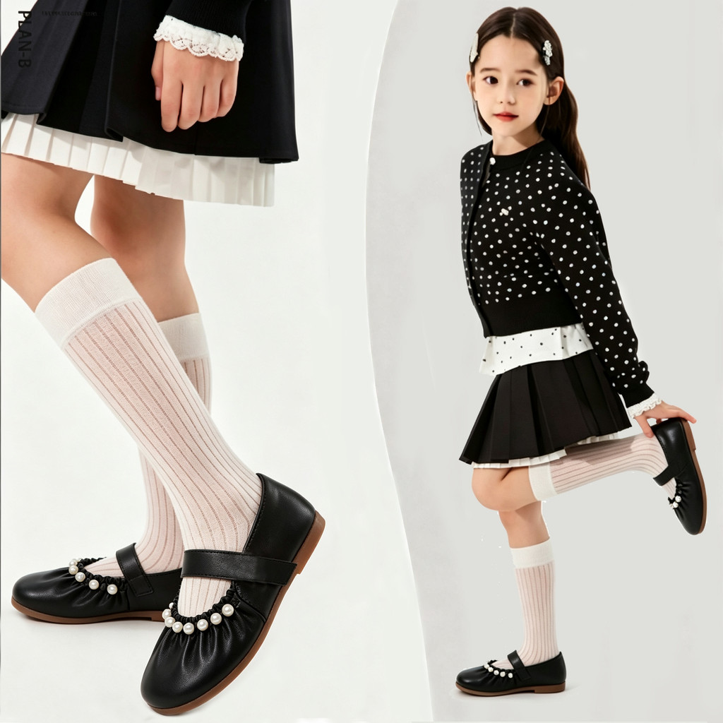 MOSBO Sepatu Flat Anak Anak-anak Sepatu Kulit Anak-anak Flat Shoes