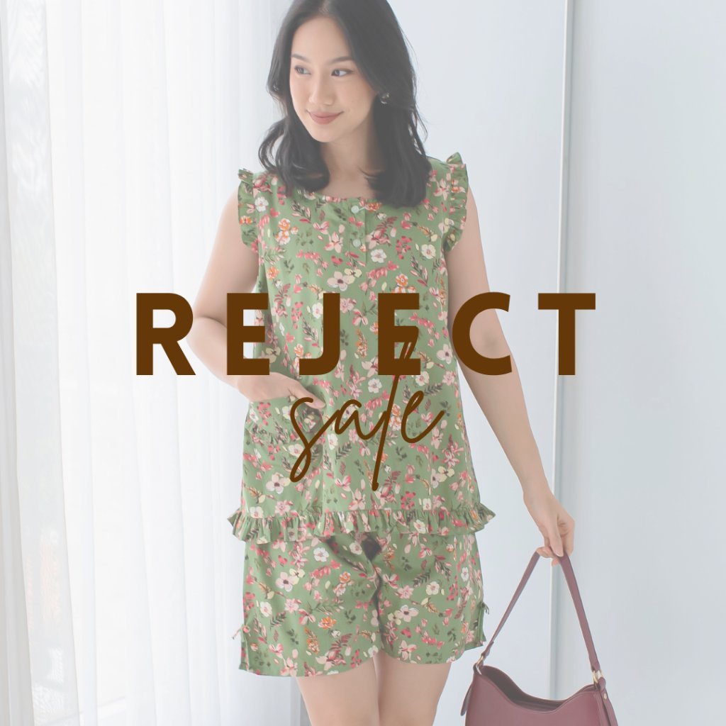 SUNLY - Reject - Set Piyama Katun Yukensi Celana Pendek