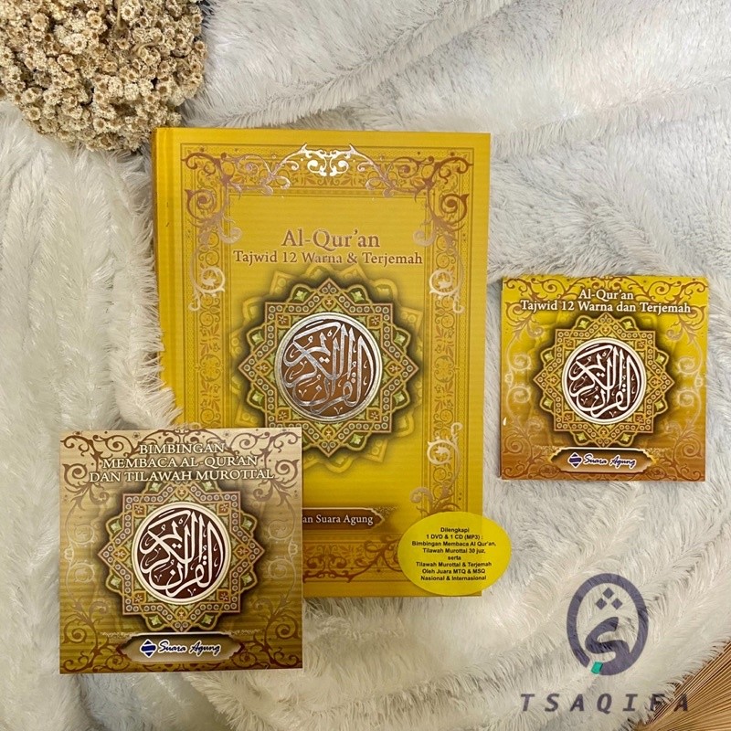 AlQuran Indeks Tajwid 12 Warna dan Terjemah Indonesia Penerbit Suara Agung Bonus CD AlQuran Indeks T