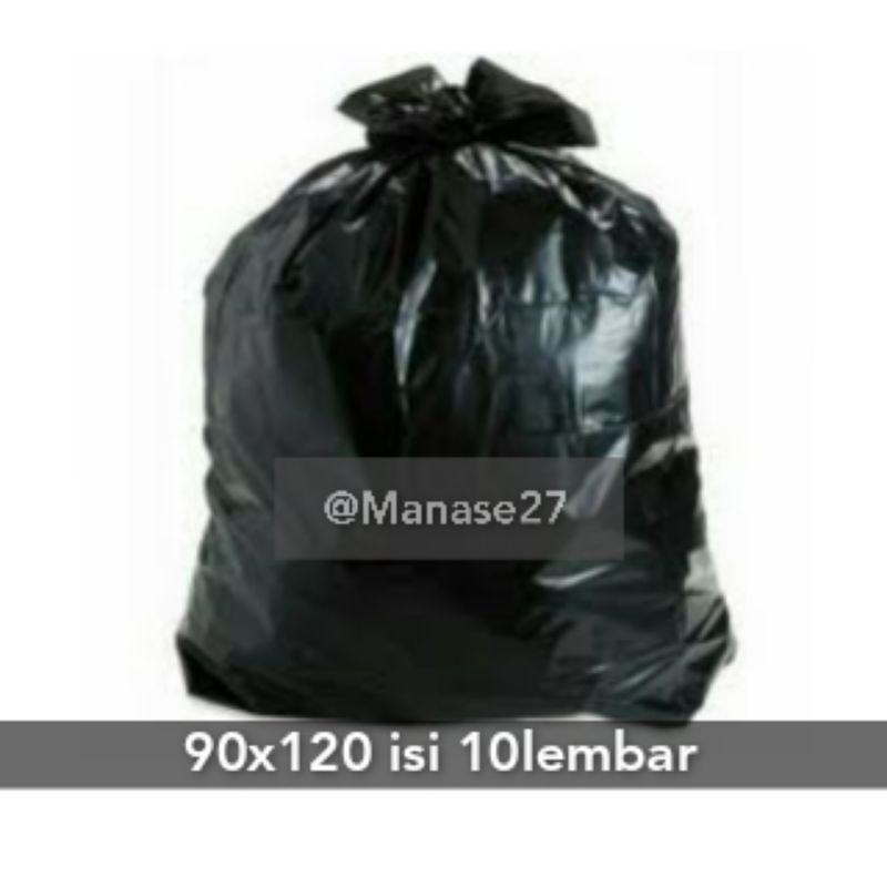 plastik sampah 90x120 hitam kuat