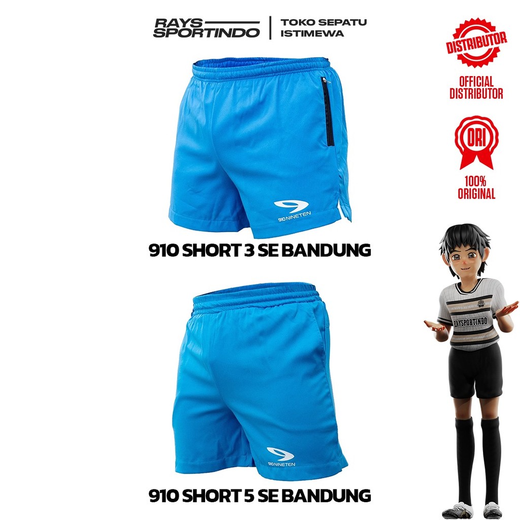 Celana Running 910nineten Short 3 dan Short 5 SE Bandung Original