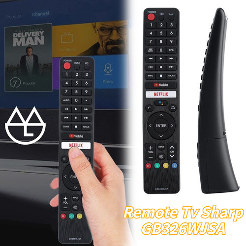 Remote TV Sharp GB326WJSA Smart Android TV 4K 100% Original