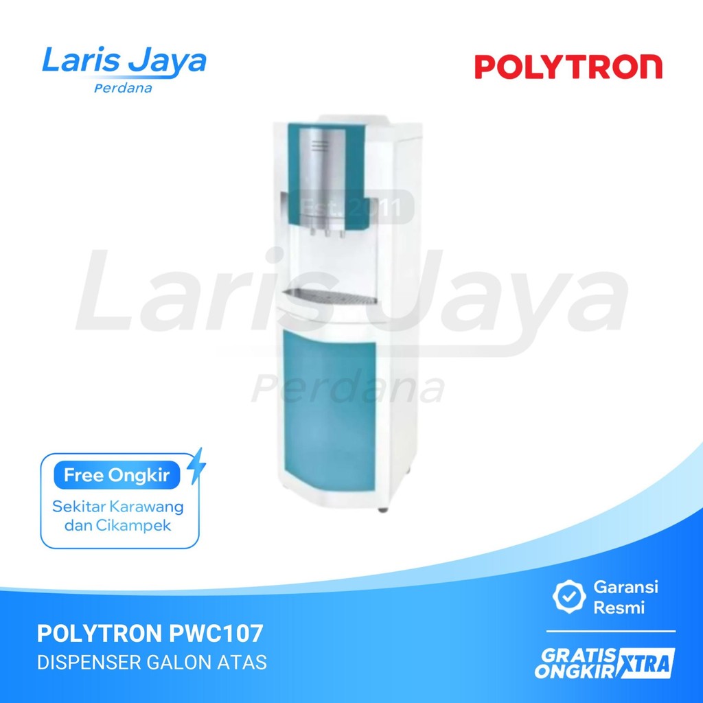 DISPENSER GALON BAWAH POLYTRON PWC107 / PWC-107 - KARAWANG