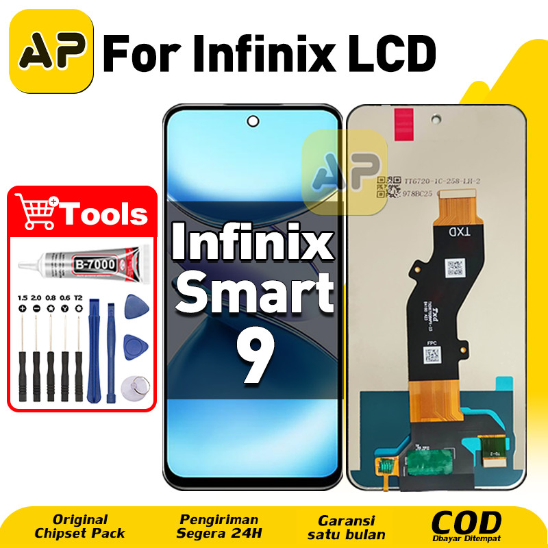 LCD Infinix Smart 9 hp Layar Sentuh Fullset Glass Touchscreen Digitizer COD