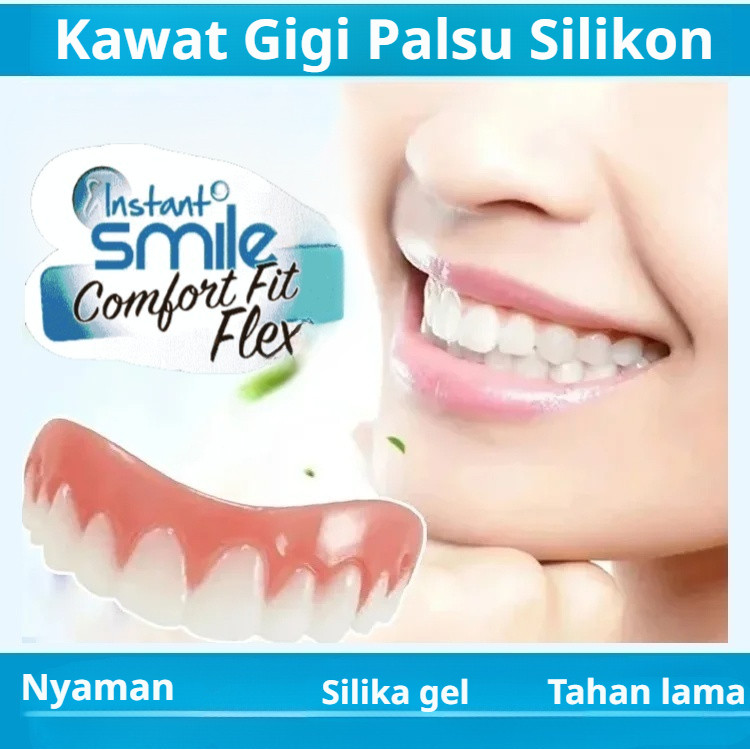 Kirim dalam 24 jam/Gigi Palsu Lepasan/Gigi Tiruan Dewasa/Gigi Palsu Senyum Sempurna/ Gigi Palsu Pria
