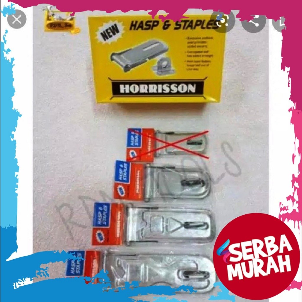 Overvall Pintu Gantungan Gembok 300 400 500 600 Engsel Tempelan Gembok Tempat Kunci Overpal