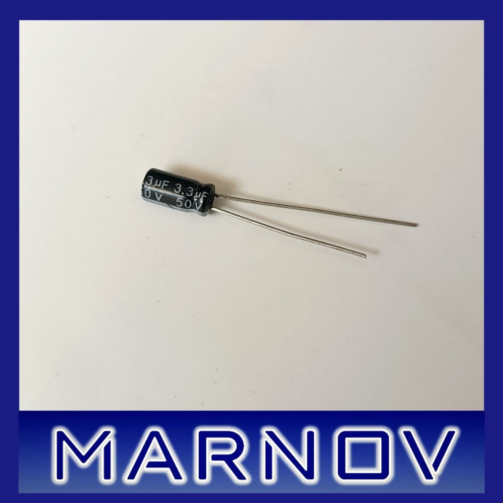 3.3uf 50v 3.3uf50v 3.3uf 50V 3.3.50 Elco Elko Kapasitor Polar