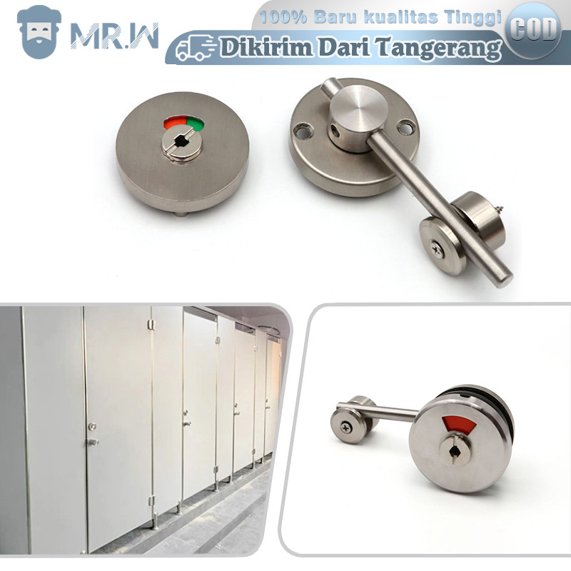 Kunci Toilet Kunci Indikator Slot Grendel Indikator Kunci Pintu Cubicle Toilet Indicator Lock Kunci 