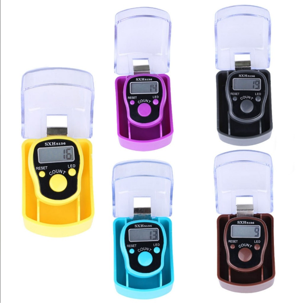 (Free GIFT) JOVITEK Tasbih Digital MINI Alat Hitung Elektronik Finger Tally Dengan Kotak TD01