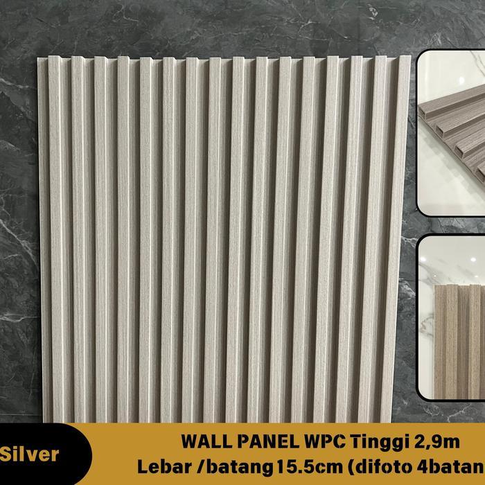 Wall Panel WPC Wood Premium 2.9 meter x 15.5cm dekorasi dinding | Panel Kayu 3D READY MEDAN - KWPC 0