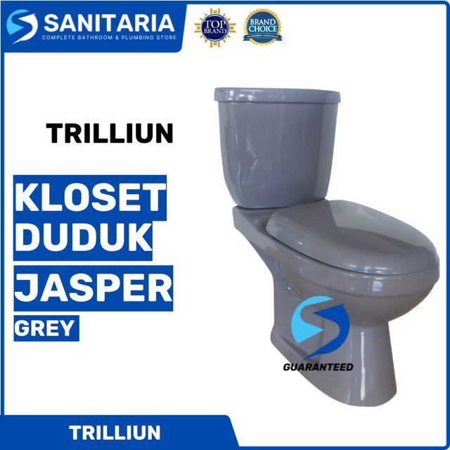 Kloset Duduk Jasper Grey Trilliun