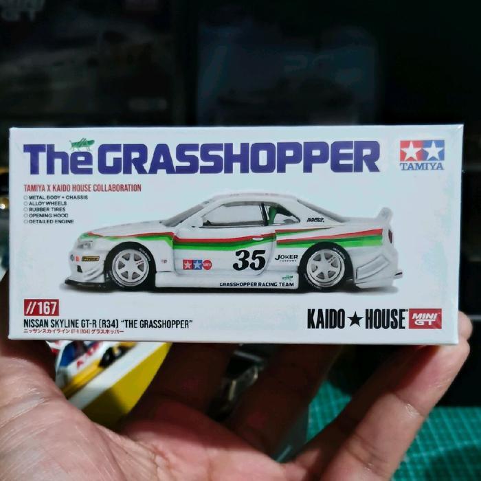 Mini GT x Kaido House Nissan Skyline GT-R R34 The Grasshooper