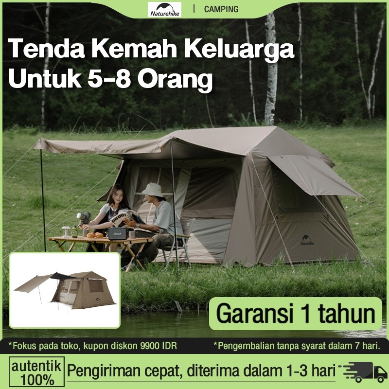 Tap Sport Naturehike Tenda Village 6.0 Automatic Outdoor Camping Tent 3-4 Orang Tenda Outdoor Campin