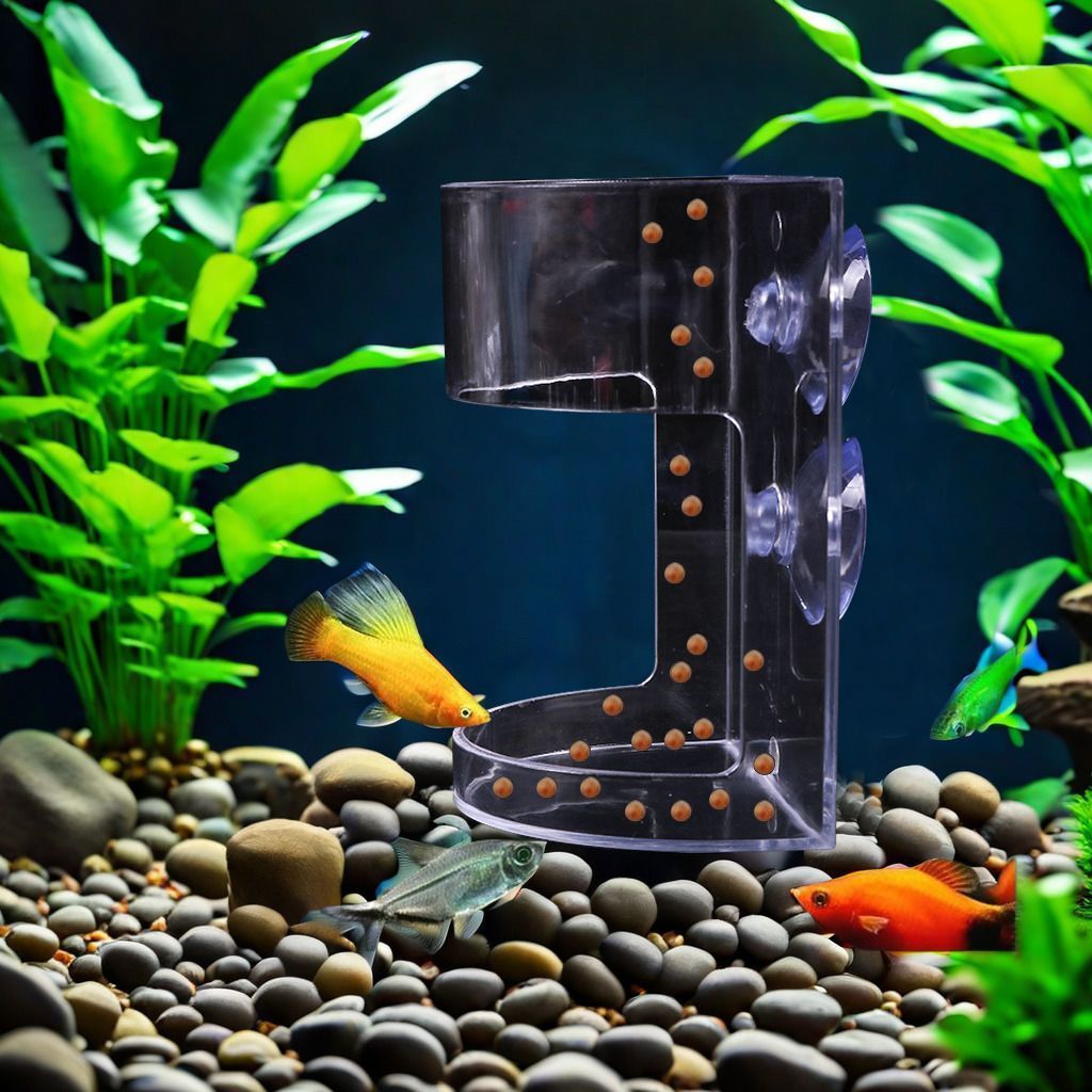 Tempat Makan Ikan Akrilik / Wadah Pakan Ikan Untuk Udang Dan Ikan / Wadah Makan Ikan