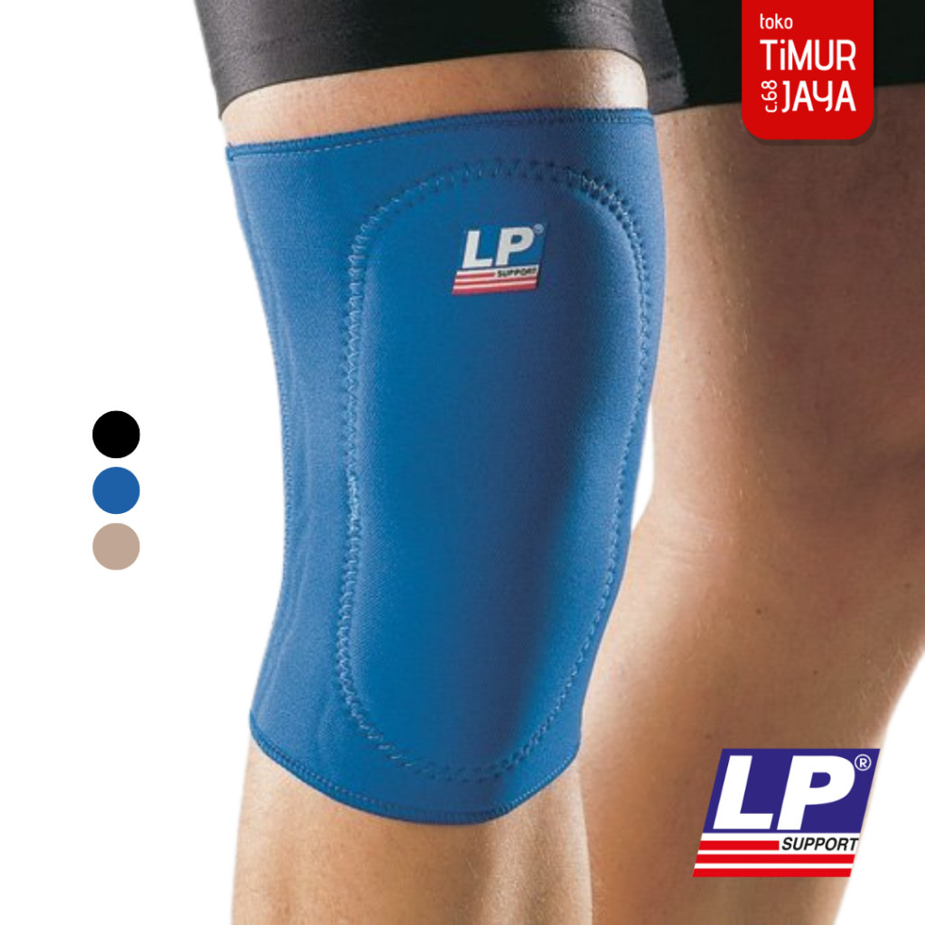 LP SUPPORT 707 Knee Pad Wrap Deker Pendek Busa Pelindung Lutut Neoprene Basket Voli Yoga Gym Fitness