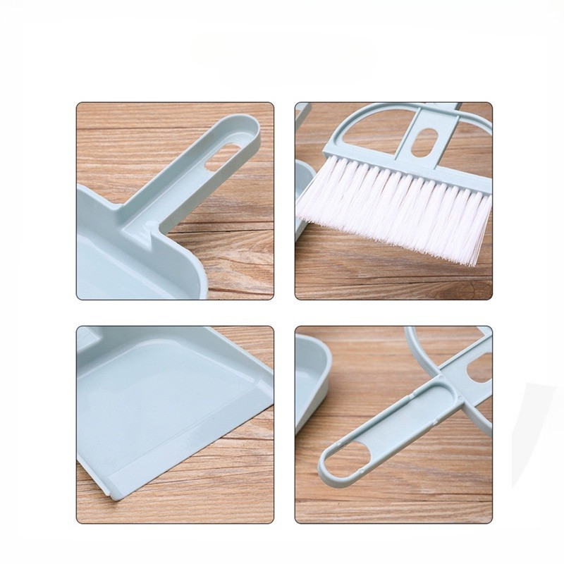 GROWSIR Set Sapu Pengki Mini Cocok untuk Mobil Meja Serbaguna Multifungsi | Mini Dustpan Set XY030