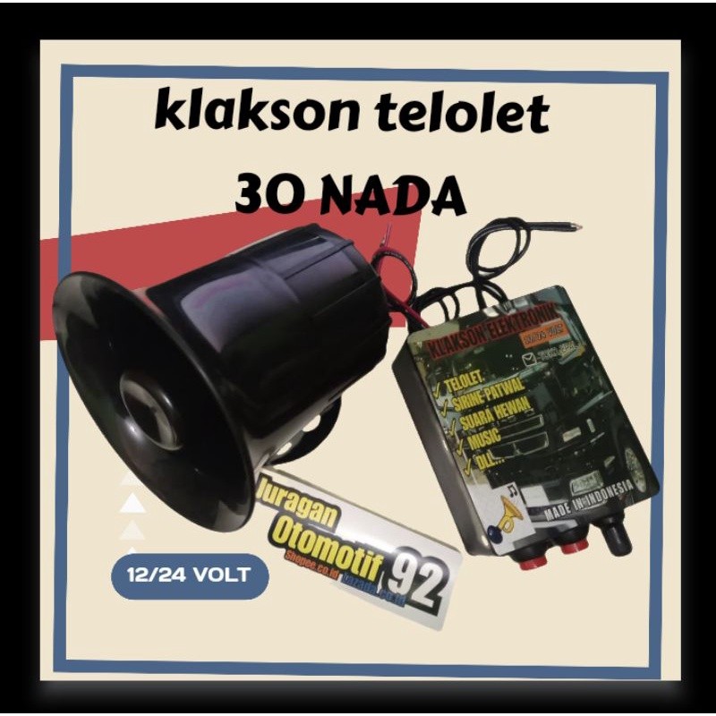 klakson telolet motor mobil 12/24 volt