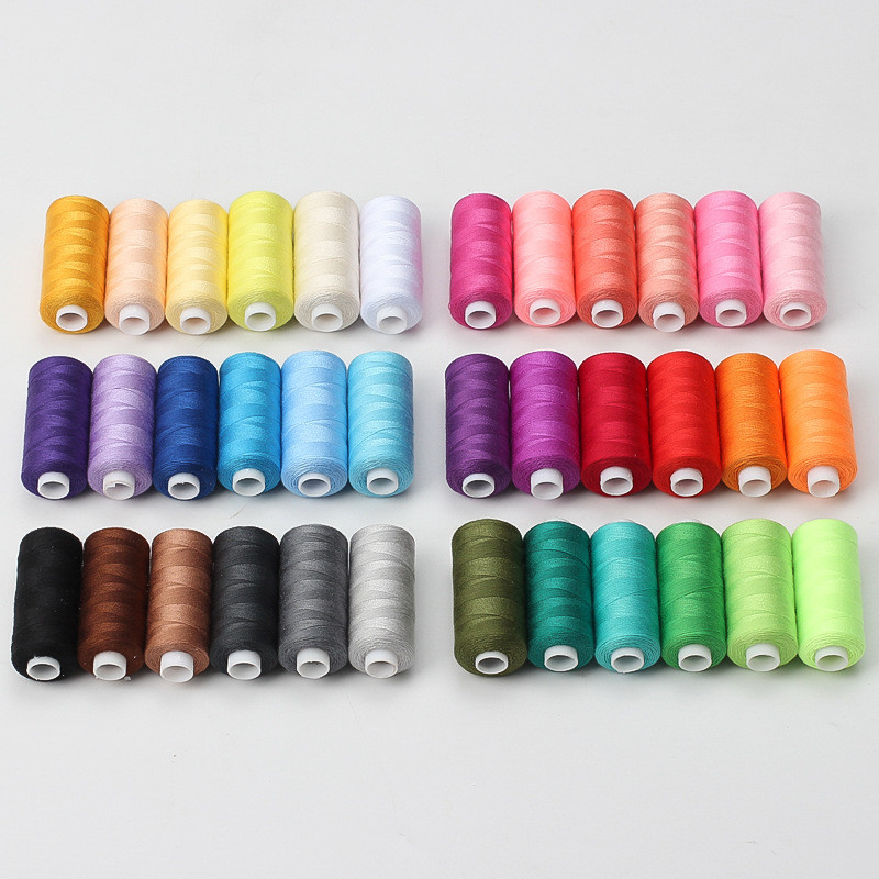 6pcs/Pack Assorted Colors Sewing Thread Polyester Sewing Thread, For Domestic DIY Sewing And Embroid