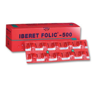 1 Strip Isi 10 Tablet Iberet Folic 500 mg Box Isi 100 Tablet
