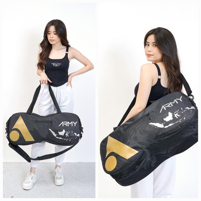 [ravvox] ARMY MX3 Tas 2R THERMO Badminton Tenis OLYMPIC unik gemblok selempang Uniseks Pria Wanita A