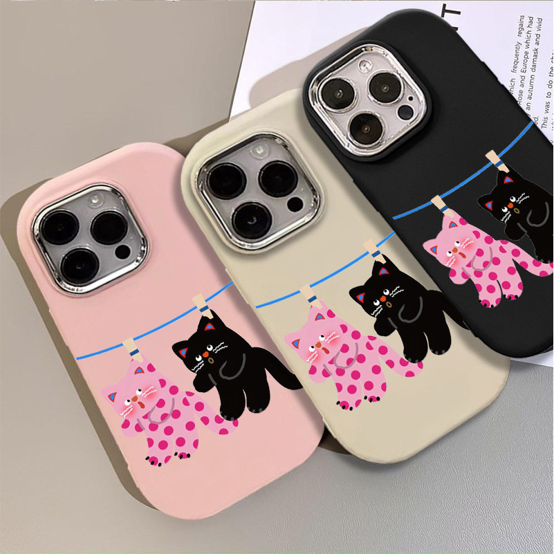 Adorable Cat Photo Frame Electroplated Photo Frame case Infinix hot 20S 4g note 12 G96 hot 40 hot 40