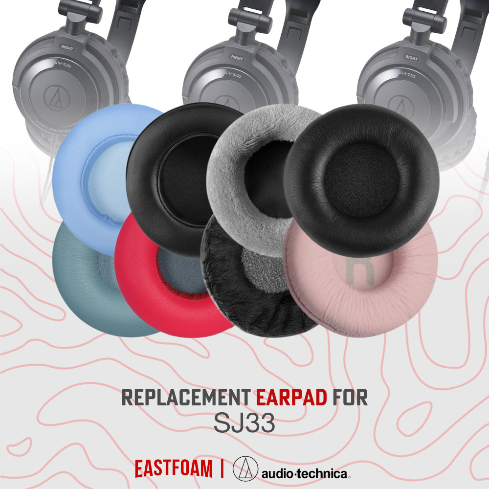 Earpad Ear Cushion Earcup Ear Pad Audio Technica ATH-SJ33 ATH SJ 33 Busa Foam Bantalan